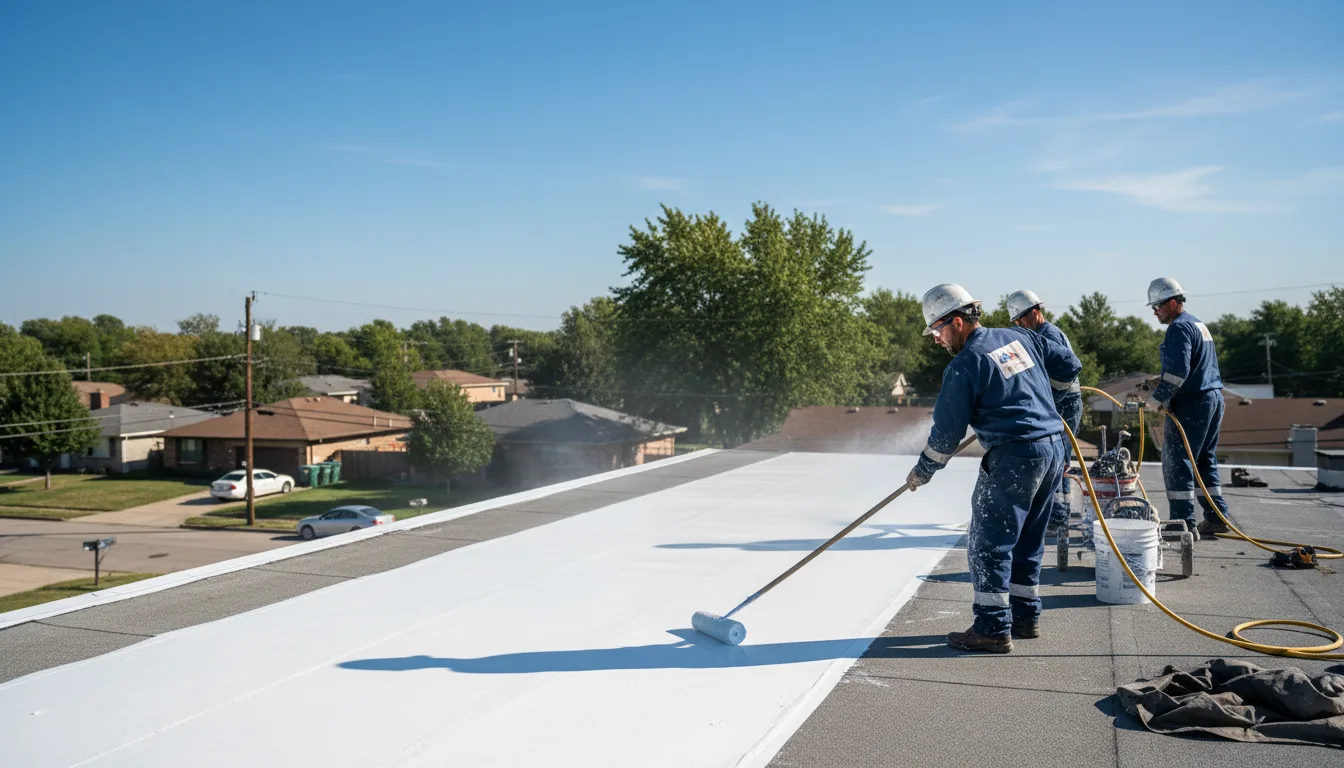 Commercial roof coating in Fowler, OH near me